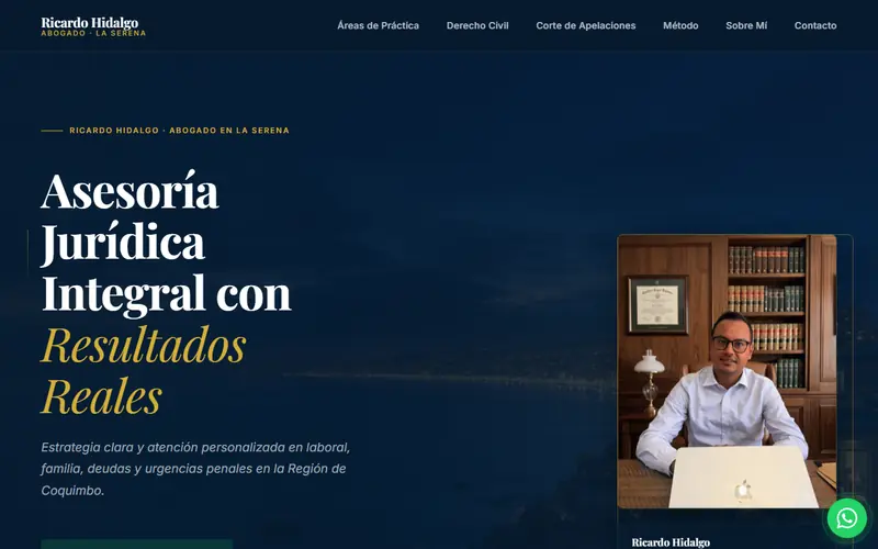 Página de inicio de Ricardo Hidalgo, abogado en La Serena